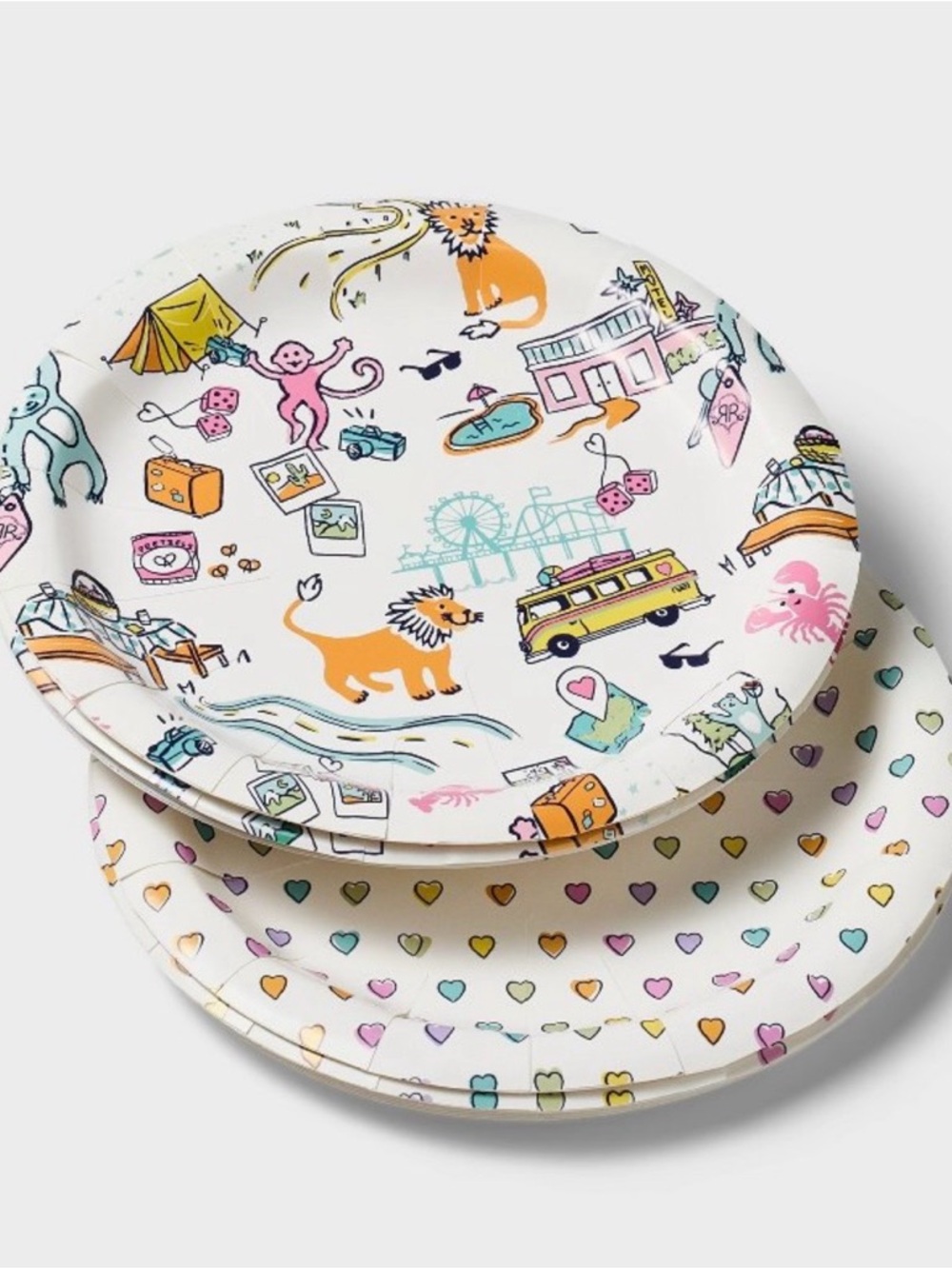 Roller Rabbit Paper Plates & Sticker Party Pack NWT - Picture 2 of 4